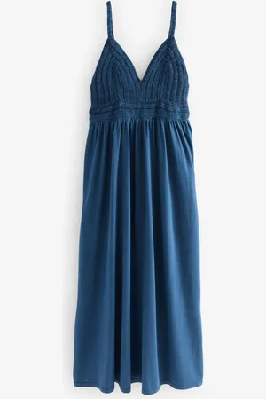 Next Crochet Mix Midi100% Cotton Dress48tall