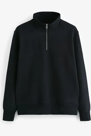 Next Jersey Cotton Rich Quarter Zip Sweat-shirtL