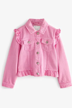 Next 100{Veste en jean à épaules volantées en coton (3-16ans)16 ans (176cm)