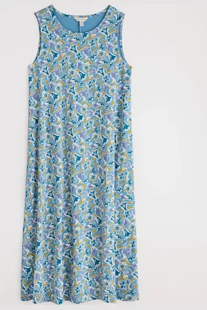 Seasalt Cornwall Robe mi-longue Sweet Violet en jersey42