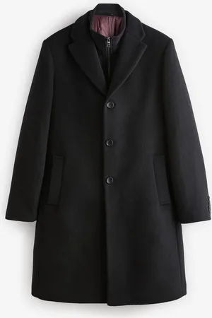 Next Signature Manteau en laine richement rembourré en tissu italien doux au toucher Col cheminée CoatXXL