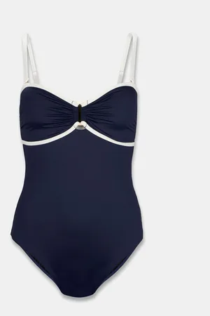 mint&berry Colourblock Bandeau Tummy Control Swimsuit