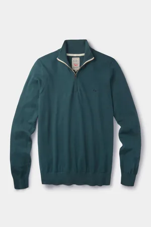 Aubin Daw Pull à col zippé en coton 100% cotonGrand
