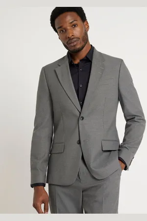 River Island Coupe ajustée Plain Costume Veste48 Régulier (UK 38 R)