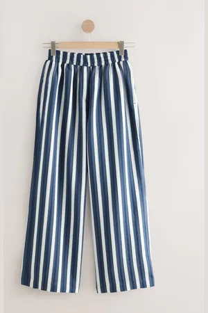 Next Wide Leg Striped Trousers