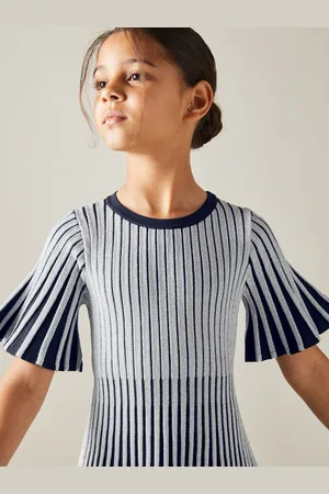 Reiss Ice métallisé Peignoir côtelé contrasté12 - 13 ans (152 - 158cm)