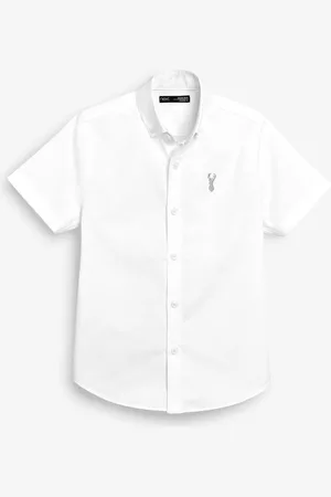 Next Manches courtes Coton riche Oxford Chemise (3-16ans)11 ans (146cm)