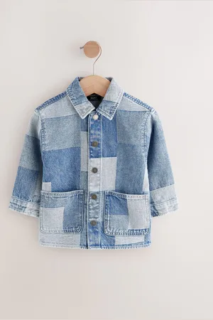 Next Overshirt Denim Patchwork Shirt (3mths-7yrs)8692cm