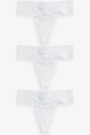 Next Lot de 3 culottes en dentelle fleurie38