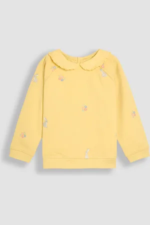 JoJo Maman Bébé Embroidered Peter Pan Collar Sweatshirt8692cm