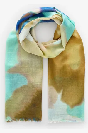 Jigsaw Sunset Floral Wool Silk Scarfun