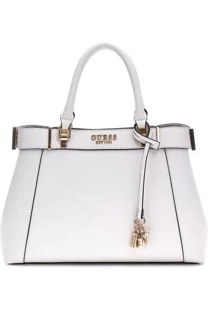 Guess Anadela Compartment White Satchel Bagun
