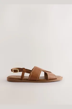 Next Forever Comfort Stitched Slingback Sandals