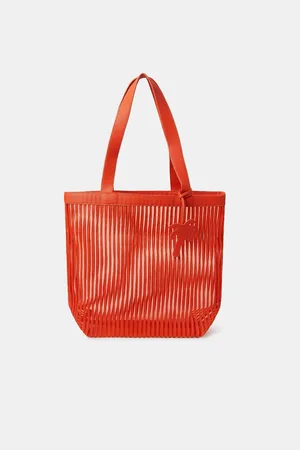 Accessorize Mesh Stripe Shopper Bagun