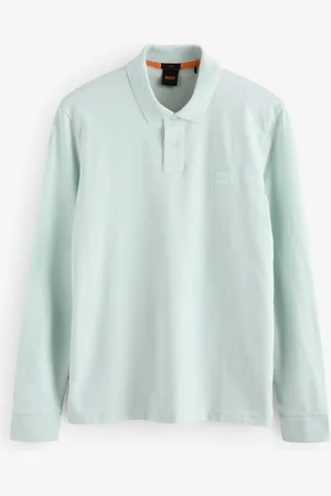 HUGO BOSS Slim Fit Passerby Box Logo Long Sleeve Polo ShirtTrès grand