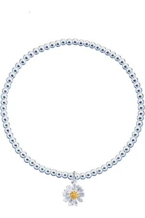 ESTELLA BARTLETT Bracelet de perles Sienna avec fleur sauvageUn an