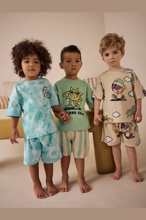 Next 100% Cotton Shorts Tie Dye Skate Sun Pyjamas 3 Pack (9mths-12yrs)122128cm