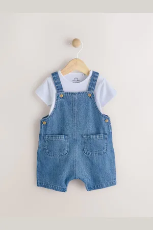 Next Baby Denim Dungaree and Bodysuit Set (0mths-2yrs)56cm