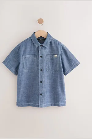 Next Short Sleeves Chambray Shirt (3-16yrs)158164cm