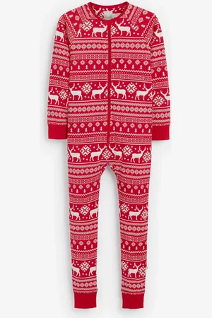 The Little Tailor Kids Reindeer Noël Motif Fair Isle 100% Coton Tout-en-un2 - 3 ans (92 - 98cm)