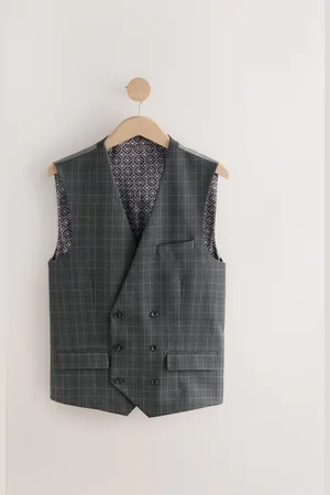 Next Gilet de costume à carreaux38l