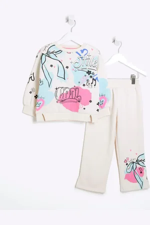 River Island Girls Graffiti Bow Sweat Set98104cm