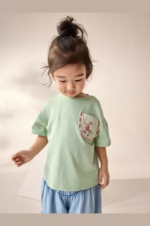 Next 100% Cotton Short Sleeve Embroidered Pocket T-Shirt (3mths-7yrs)7480cm