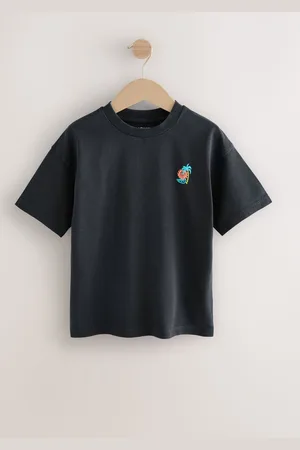 Next Relaxed Fit Washed Short Sleeve Graphic Print 100% Cotton T-Shirt (3-16yrs)110116cm