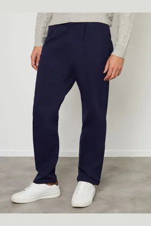 Threadbare Coton Coupe droite Plissé Pantalon chino Avec Extensible32