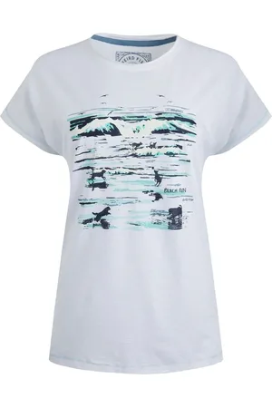 Weird Fish Beach Run 100% Organic Cotton Graphic Slub T-Shirt46