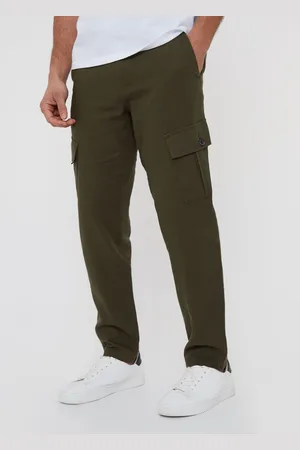 Threadbare Pantalon lin Blend cargo34