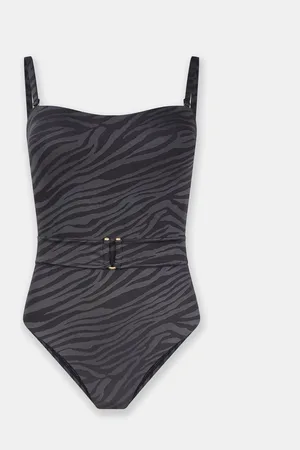 mint&berry Zebra Hardwear Belted Tummy Control Swimsuit46