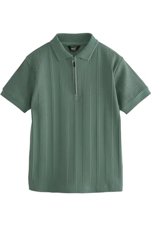 Next Polos texturés Manches courtes Quarter Zip (3-16yrs)110116cm