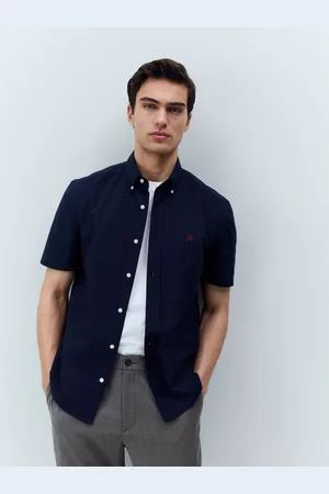 Next 100% Organic Cotton Oxford Short Sleeve Shirt2X-Large