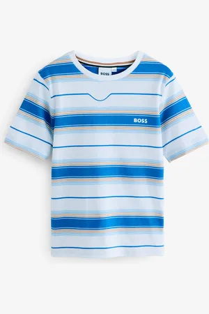 HUGO BOSS Striped Short Sleeve Logo T-Shirt110116cm