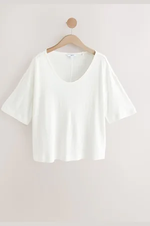 Next T-shirt Blend doux au toucher à encolure dégagée54
