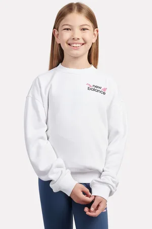 New Balance Kids Floral Back Graphic Crew Sweatshirt128134cm