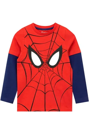Character Spiderman Spiderman Long Sleeve 100% Cotton Top10 - 11 ans (140 - 146cm)