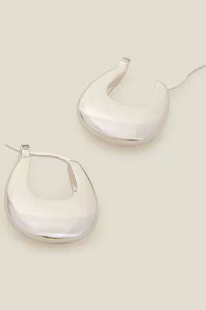 Accessorize Sterling Plated Horseshoe Hoop EarringsUn an