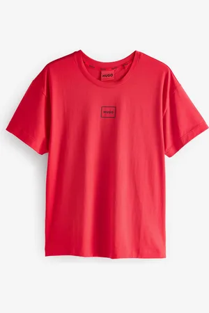 HUGO BOSS Logo Print Stretch Cotton Relaxed Fit T-ShirtPetit