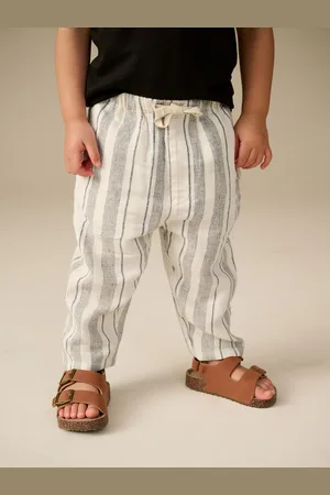 Next Wide Leg Linen Blend Pull On Trousers (3mths-7yrs)5 - 6 ans (110 - 116cm)