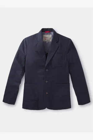 Aubin Blue Mareham Patch Pocket Blazer44r