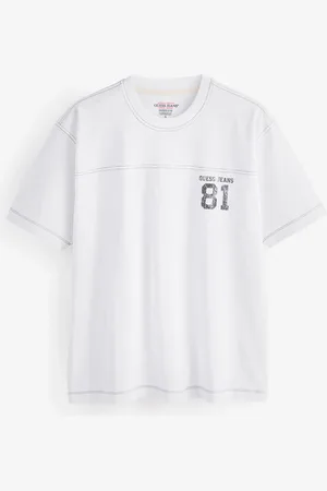 Guess T-shirt avec logo Varsity 100% cotonlarge