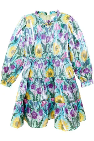 NICOLE MILLER Tiered Lace Trim Robe5 ans (110cm)