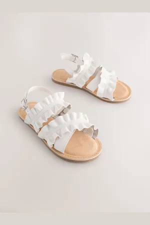 Next Leather Ruffle Sandalsr. u.2eu345