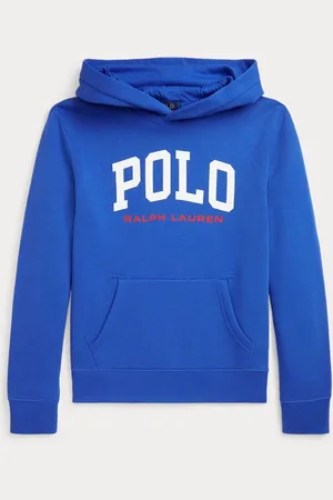 Ralph Lauren Boys Blue Logo Fleece Hoodie13 ans (158cm)