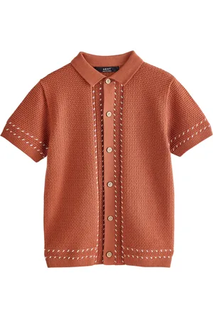 Next 100% Cotton Short Sleeve Knitted Polo Shirt (3-16yrs)98104cm