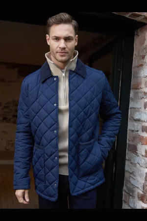 Threadbare Diamond Quilted Collared Patch Pocket Jacketlarge