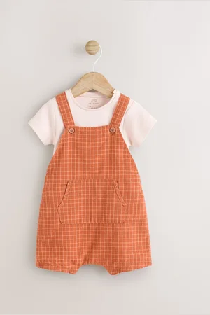Next Ensemble salopette et body tissé pour bébé (0mths-2yrs)6874cm