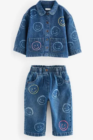 Next 100% Cotton Shacket and Trousers Set (3mths-7yrs)1.5 - 2 ans (86 - 92cm)